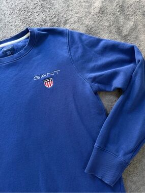 Gant Crewneck Embroidered Shield Sweatshirt Cotton Blend